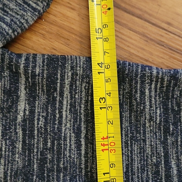 Small, Dynamite, Blue long sleeve casual top. Half zipper front. - Picture 5 of 7